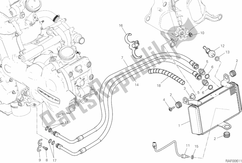 Wszystkie części do Ch? Odnica Oleju Ducati Multistrada 1200 Enduro PRO 2018